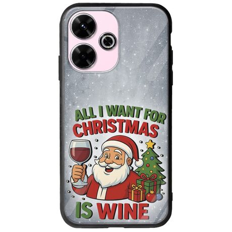 All I Want For Christmas Is - Wine Xiaomi Poco M6 4G Groove TPU (Tempered Glass και TPU)