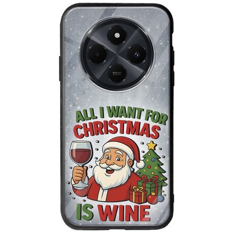 All I Want For Christmas Is - Wine Xiaomi Redmi 14C Groove TPU (Tempered Glass και TPU)