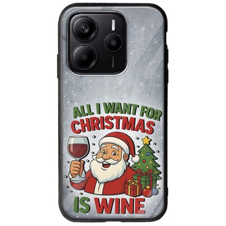 All I Want For Christmas Is - Wine Xiaomi Redmi Note 14 5G Groove TPU (Tempered Glass και TPU)