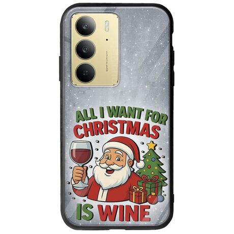 All I Want For Christmas Is - Wine Realme C75 4G Groove TPU (Tempered Glass και TPU)