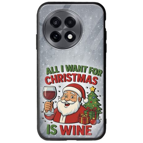 All I Want For Christmas Is - Wine OnePlus 13R 5G Groove TPU (Tempered Glass και TPU)