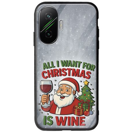 All I Want For Christmas Is - Wine Xiaomi Poco F7 5G Groove TPU (Tempered Glass και TPU)