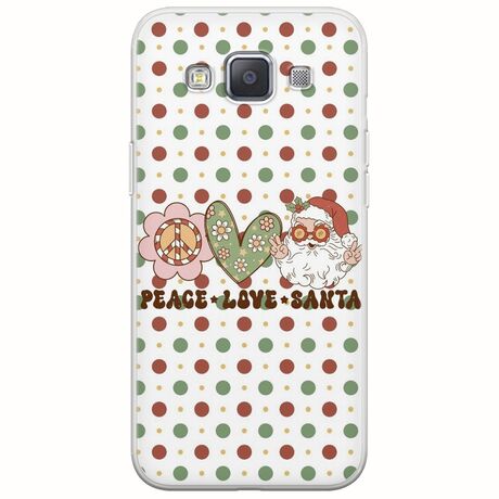 Peace Love Santa Samsung Galaxy A3(2015) Flexible TPU (Διάφανη Σιλικόνη)