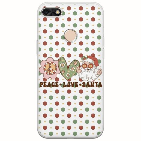 Peace Love Santa Huawei P9 Lite Mini Flexible TPU (Διάφανη Σιλικόνη)
