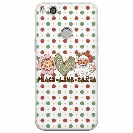 Peace Love Santa Huawei P9 Lite 2017 / P8 Lite 2017 Flexible TPU (Διάφανη Σιλικόνη)