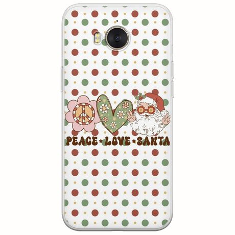 Peace Love Santa Huawei Y6 2017 Flexible TPU (Διάφανη Σιλικόνη)