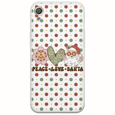 Peace Love Santa Sony Xperia XA Flexible TPU (Διάφανη Σιλικόνη)
