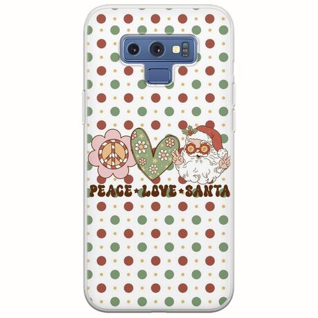 Peace Love Santa Samsung Galaxy Note 9 Flexible TPU (Διάφανη Σιλικόνη)