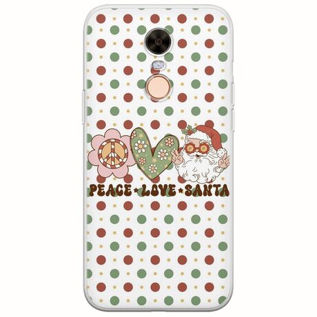 Peace Love Santa Xiaomi Redmi 5 Plus Flexible TPU (Διάφανη Σιλικόνη)