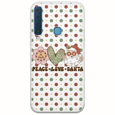 Peace Love Santa Samsung Galaxy A9 2018 Flexible TPU (Διάφανη Σιλικόνη)