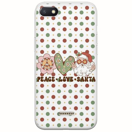 Peace Love Santa Xiaomi Redmi 6A Flexible TPU (Διάφανη Σιλικόνη)