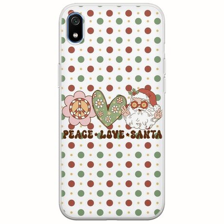Peace Love Santa Xiaomi Redmi 7A Flexible TPU (Διάφανη Σιλικόνη)