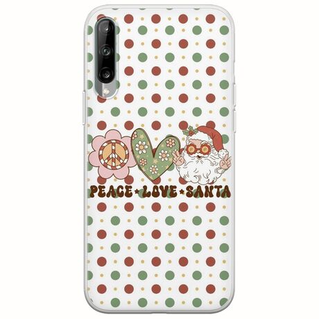 Peace Love Santa Samsung Galaxy A30s Flexible TPU (Διάφανη Σιλικόνη)