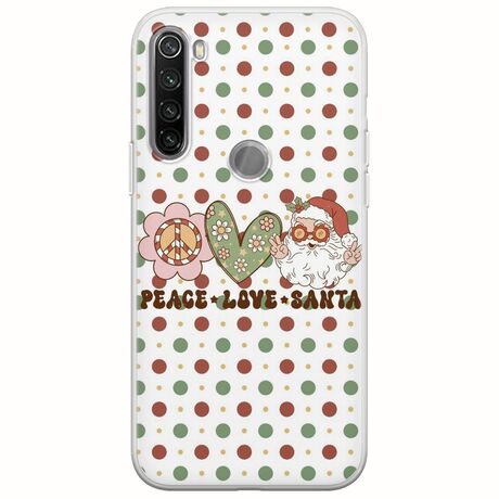 Peace Love Santa Xiaomi Redmi Note 8T Flexible TPU (Διάφανη Σιλικόνη)