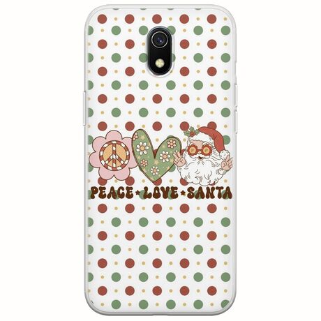 Peace Love Santa Xiaomi Redmi 8A Flexible TPU (Διάφανη Σιλικόνη)