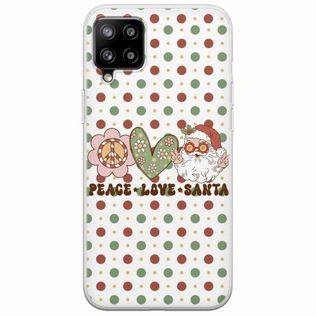 Peace Love Santa Samsung Galaxy A42 5G Flexible TPU (Διάφανη Σιλικόνη)