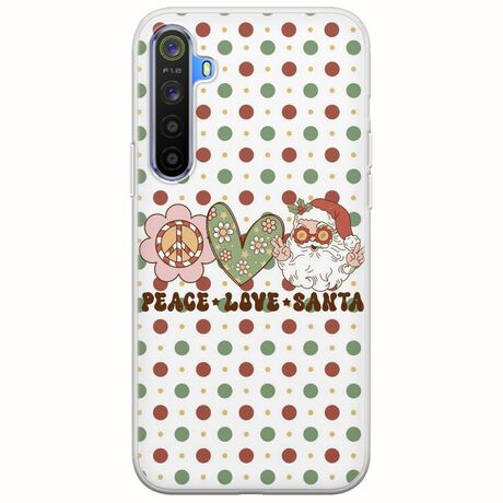 Peace Love Santa Realme 6 Flexible TPU (Διάφανη Σιλικόνη)