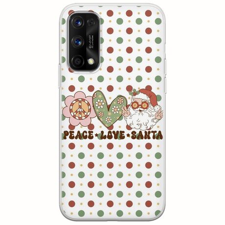 Peace Love Santa Realme 7 5G Flexible TPU (Διάφανη Σιλικόνη)