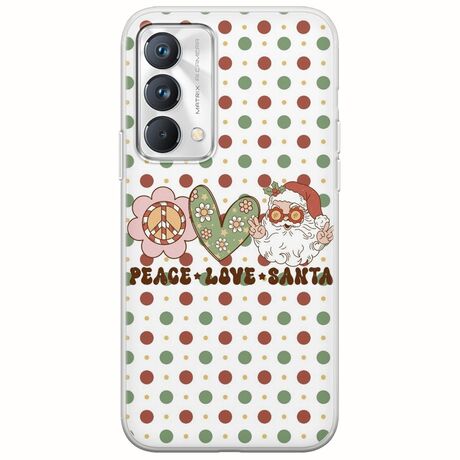 Peace Love Santa Realme GT Master Edition Flexible TPU (Διάφανη Σιλικόνη)