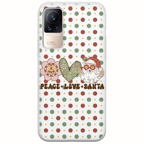 Peace Love Santa Xiaomi Civi Flexible TPU (Διάφανη Σιλικόνη)