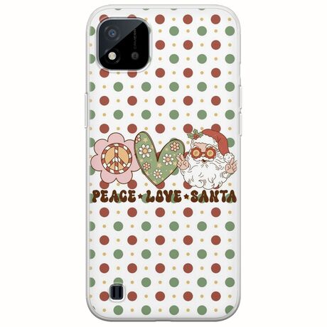 Peace Love Santa Realme C11 2021 Flexible TPU (Διάφανη Σιλικόνη)