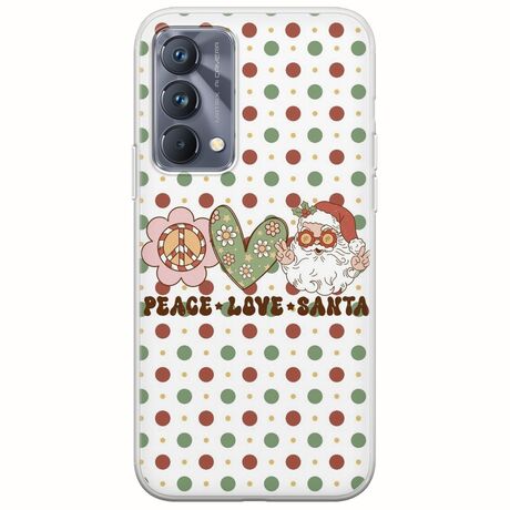 Peace Love Santa Realme GT 5G Flexible TPU (Διάφανη Σιλικόνη)