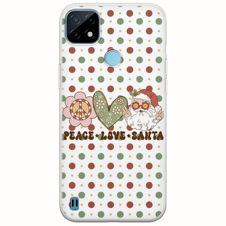 Peace Love Santa Realme C21Y / Realme C25Y Flexible TPU (Διάφανη Σιλικόνη)