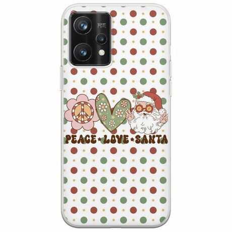 Peace Love Santa Realme 9 Pro Plus Flexible TPU (Διάφανη Σιλικόνη)