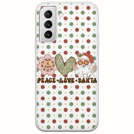 Peace Love Santa Samsung Galaxy S22 Plus Flexible TPU (Διάφανη Σιλικόνη)