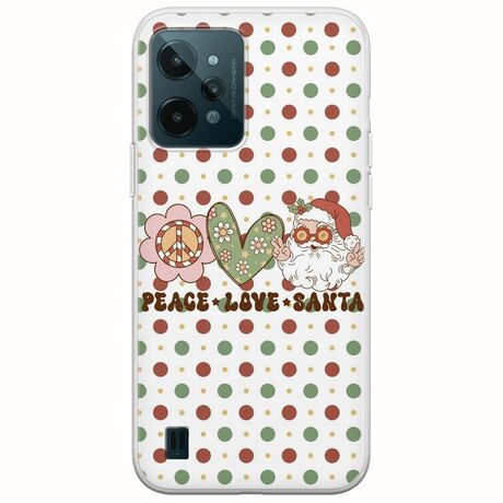 Peace Love Santa Realme C31 Flexible TPU (Διάφανη Σιλικόνη)