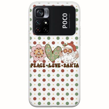 Peace Love Santa Xiaomi Poco M4 Pro 4G Flexible TPU (Διάφανη Σιλικόνη)