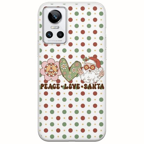 Peace Love Santa Realme GT Neo 3 Flexible TPU (Διάφανη Σιλικόνη)