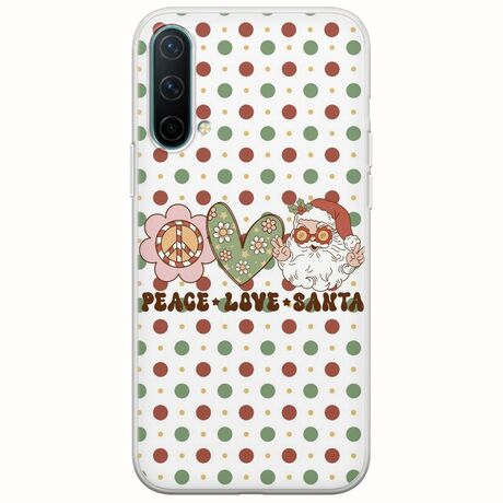 Peace Love Santa OnePlus Nord CE 5G Flexible TPU (Διάφανη Σιλικόνη)