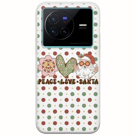 Peace Love Santa Vivo X80 Flexible TPU (Διάφανη Σιλικόνη)