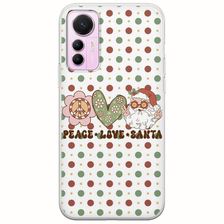Peace Love Santa Xiaomi 12 Lite 5G Flexible TPU (Διάφανη Σιλικόνη)