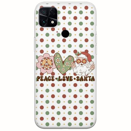 Peace Love Santa Xiaomi Poco C40 Flexible TPU (Διάφανη Σιλικόνη)