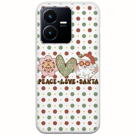 Peace Love Santa Vivo Y22s Flexible TPU (Διάφανη Σιλικόνη)