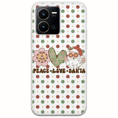 Peace Love Santa Vivo Y35 Flexible TPU (Διάφανη Σιλικόνη)