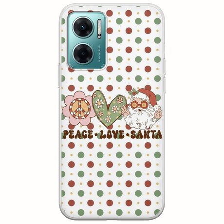 Peace Love Santa Xiaomi Redmi 10 5G Flexible TPU (Διάφανη Σιλικόνη)