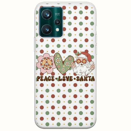 Peace Love Santa Realme 9 5G Flexible TPU (Διάφανη Σιλικόνη)