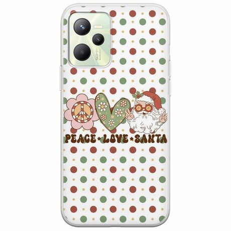 Peace Love Santa Realme Narzo 50A Prime Flexible TPU (Διάφανη Σιλικόνη)