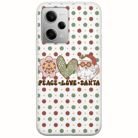 Peace Love Santa Xiaomi Redmi Note 12 Pro 5G Flexible TPU (Διάφανη Σιλικόνη)