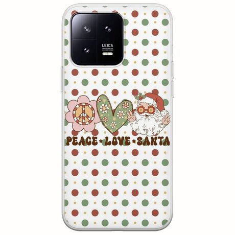 Peace Love Santa Xiaomi 13 5G Flexible TPU (Διάφανη Σιλικόνη)