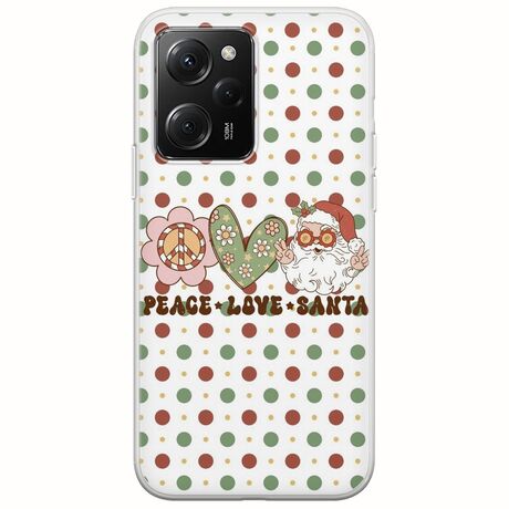 Peace Love Santa Xiaomi Poco X5 Pro 5G Flexible TPU (Διάφανη Σιλικόνη)
