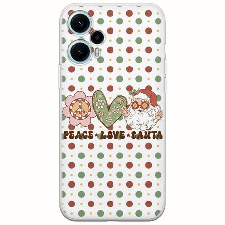 Peace Love Santa Xiaomi Poco F5 5G Flexible TPU (Διάφανη Σιλικόνη)