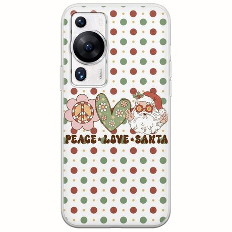 Peace Love Santa Huawei P60 Pro Flexible TPU (Διάφανη Σιλικόνη)