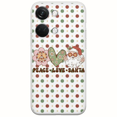 Peace Love Santa OnePlus Nord 3 5G Flexible TPU (Διάφανη Σιλικόνη)
