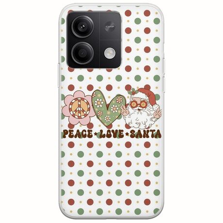 Peace Love Santa Xiaomi Redmi Note 13 Pro 5G Flexible TPU (Διάφανη Σιλικόνη)