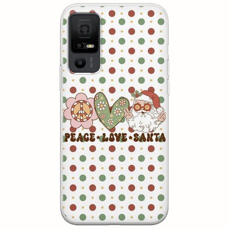 Peace Love Santa TCL 40 NXTPAPER 5G Flexible TPU (Διάφανη Σιλικόνη)