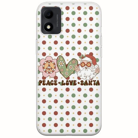 Peace Love Santa TCL 305i Flexible TPU (Διάφανη Σιλικόνη)